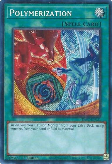 Polymerization B HERO Art Secret Rare Quarter Century Bonanza Yu-Gi-Oh! card