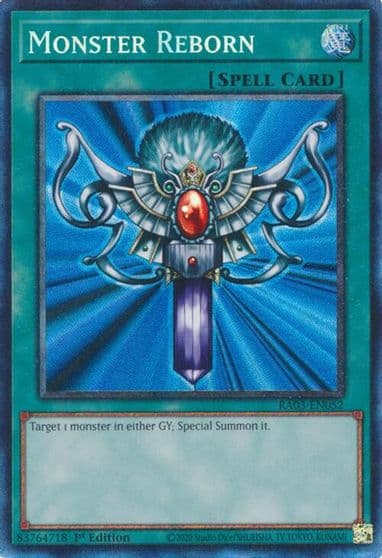 Monster Reborn PCR Quarter Century Bonanza Yu-Gi-Oh! card