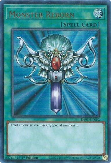 Monster Reborn UR Quarter Century Bonanza Yu-Gi-Oh! card