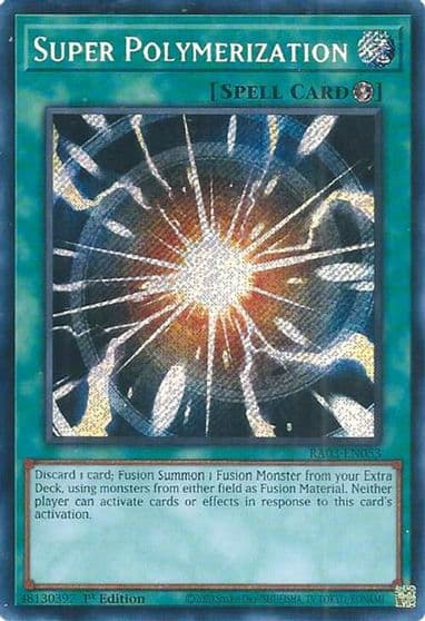 Super Polymerization Secret Rare Quarter Century Bonanza Yu-Gi-Oh! card