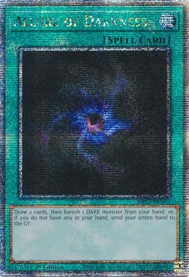 Allure of Darkness Quarter Century Secret Rare Quarter Century Bonanza Yu-Gi-Oh! card