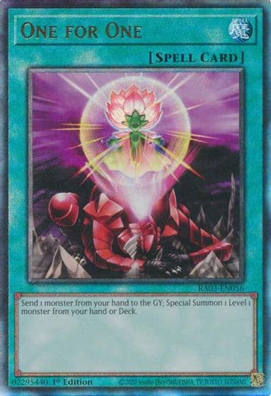 One for One PUR Quarter Century Bonanza Yu-Gi-Oh! card