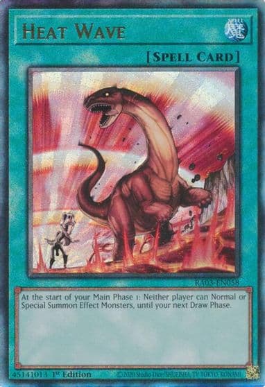 Heat Wave PUR Quarter Century Bonanza Yu-Gi-Oh! card