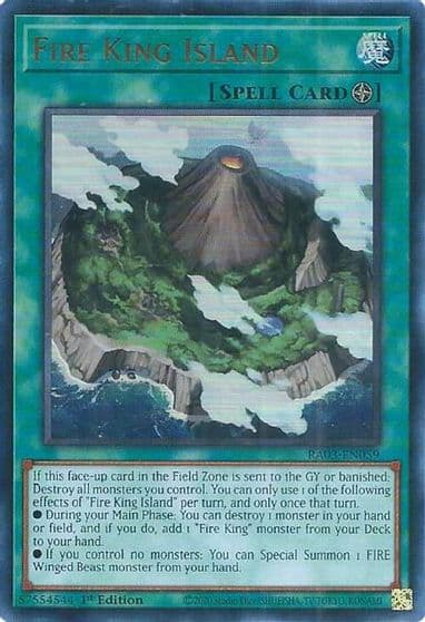 Fire King Island UR Quarter Century Bonanza Yu-Gi-Oh! card