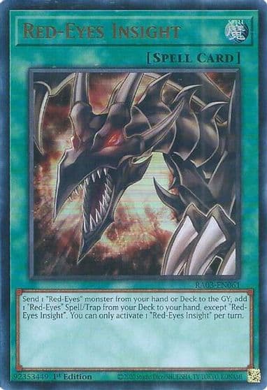 Red Eyes Insight UR Quarter Century Bonanza Yu-Gi-Oh! card