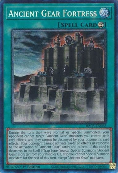 Ancient Gear Fortress PCR Quarter Century Bonanza Yu-Gi-Oh! card