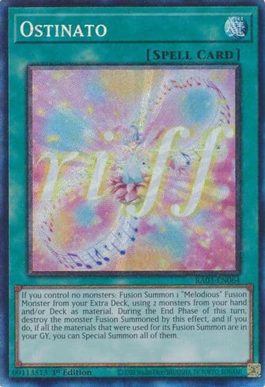 Ostinato PCR Quarter Century Bonanza Yu-Gi-Oh! card