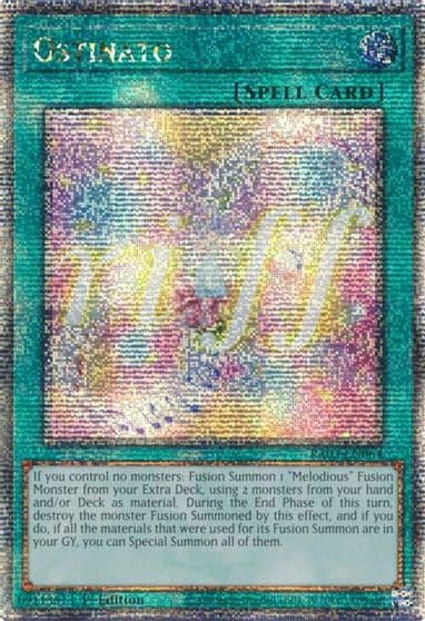 Ostinato Quarter Century Secret Rare Quarter Century Bonanza Yu-Gi-Oh! card