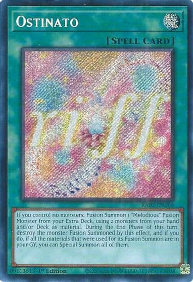 Ostinato Secret Rare Quarter Century Bonanza Yu-Gi-Oh! card