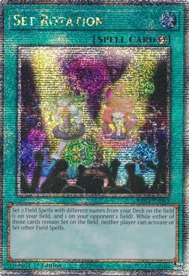 Set Rotation Quarter Century Secret Rare Quarter Century Bonanza Yu-Gi-Oh! card