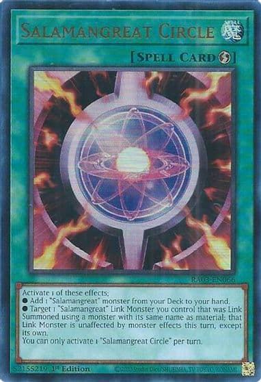 Salamangreat Circle UR Quarter Century Bonanza Yu-Gi-Oh! card