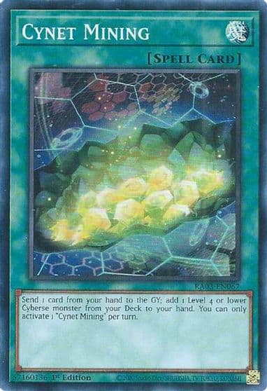 Cynet Mining Quarter Century Bonanza Yu-Gi-Oh! card