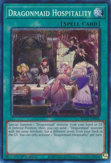 Dragonmaid Hospitality PCR Quarter Century Bonanza Yu-Gi-Oh! card