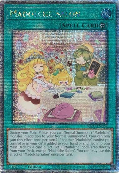 Madolche Salon Quarter Century Secret Rare Quarter Century Bonanza Yu-Gi-Oh! card
