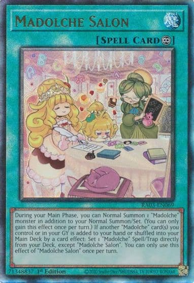 Madolche Salon PUR Quarter Century Bonanza Yu-Gi-Oh! card