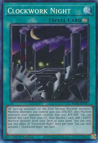 Clockwork Night PCR Quarter Century Bonanza Yu-Gi-Oh! card