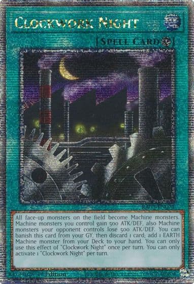 Clockwork Night Quarter Century Secret Rare Quarter Century Bonanza Yu-Gi-Oh! card