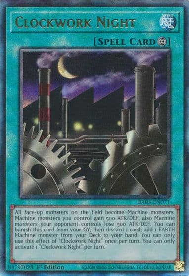 Clockwork Night PUR Quarter Century Bonanza Yu-Gi-Oh! card