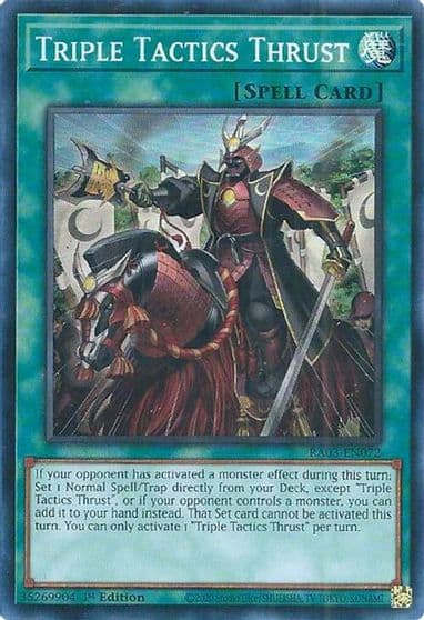 Triple Tactics Thrust Quarter Century Bonanza Yu-Gi-Oh! card