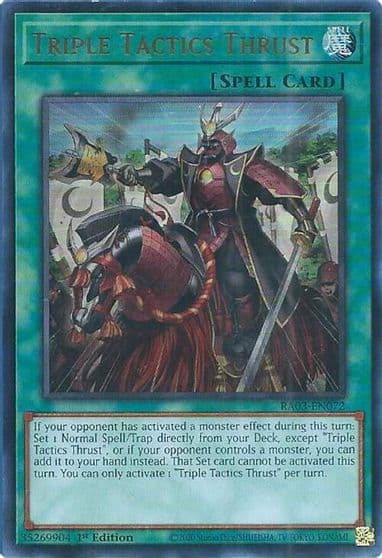 Triple Tactics Thrust UR Quarter Century Bonanza Yu-Gi-Oh! card
