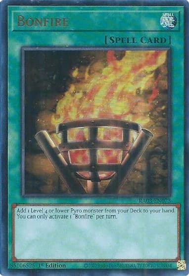 Bonfire UR Quarter Century Bonanza Yu-Gi-Oh! card