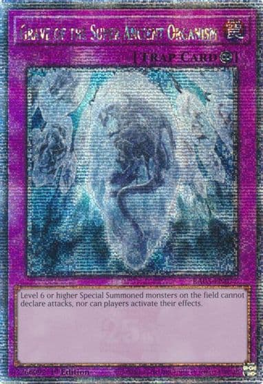 Grave of the Super Ancient Organism Quarter Century Secret Rare Quarter Century Bonanza Yu-Gi-Oh! card