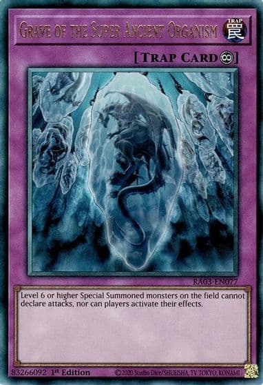 Grave of the Super Ancient Organism PUR Quarter Century Bonanza Yu-Gi-Oh! card