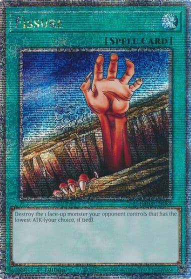 Fissure Quarter Century Secret Rare Quarter Century Bonanza Yu-Gi-Oh! card