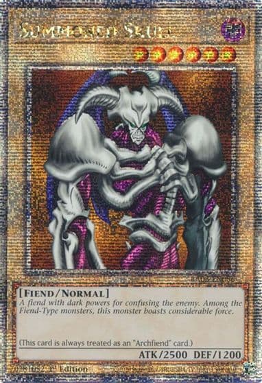 Summoned Skull Quarter Century Secret Rare Quarter Century Bonanza Yu-Gi-Oh! card