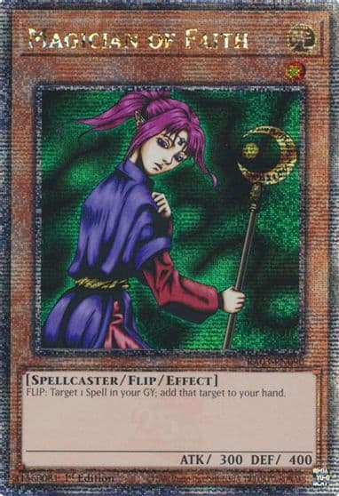 Magician of Faith Quarter Century Secret Rare Quarter Century Bonanza Yu-Gi-Oh! card