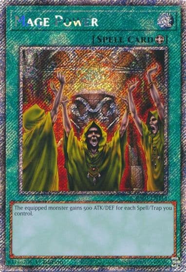 Mage Power Platinum Secret Rare Quarter Century Bonanza Yu-Gi-Oh! card