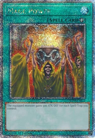 Mage Power Quarter Century Secret Rare Quarter Century Bonanza Yu-Gi-Oh! card