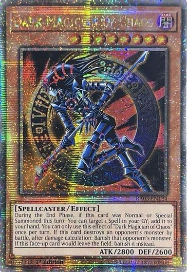 Dark Magician of Chaos Quarter Century Secret Rare Quarter Century Bonanza Yu-Gi-Oh! card