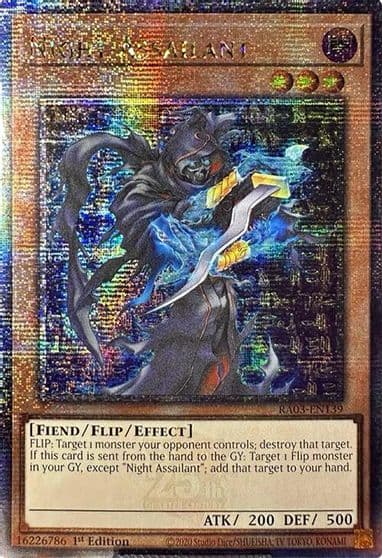 Night Assailant Quarter Century Secret Rare Quarter Century Bonanza Yu-Gi-Oh! card