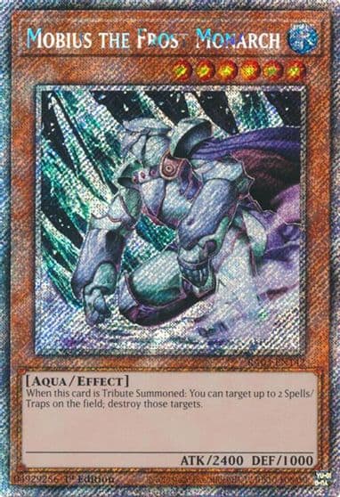 Mobius the Frost Monarch Platinum Secret Rare Quarter Century Bonanza Yu-Gi-Oh! card