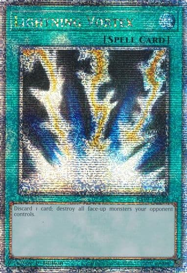 Lightning Vortex Quarter Century Secret Rare Quarter Century Bonanza Yu-Gi-Oh! card