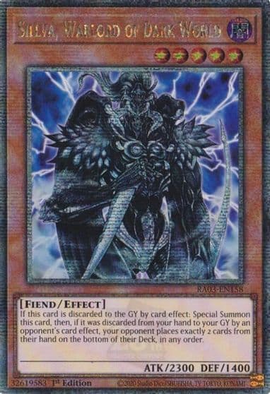 Sillva Warlord of Dark World Quarter Century Secret Rare Quarter Century Bonanza Yu-Gi-Oh! card