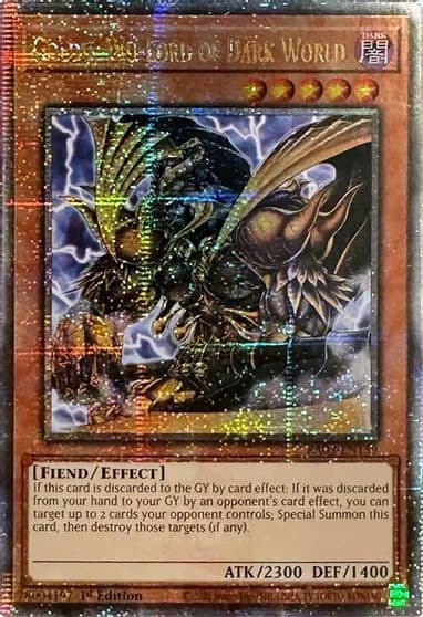 Goldd Wu Lord of Dark World Quarter Century Secret Rare Quarter Century Bonanza Yu-Gi-Oh! card
