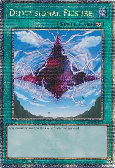 Dimensional Fissure Quarter Century Secret Rare Quarter Century Bonanza Yu-Gi-Oh! card