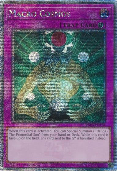 Macro Cosmos Quarter Century Secret Rare Quarter Century Bonanza Yu-Gi-Oh! card