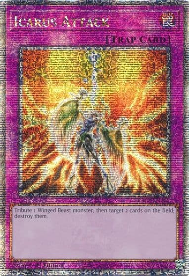 Icarus Attack Quarter Century Secret Rare Quarter Century Bonanza Yu-Gi-Oh! card