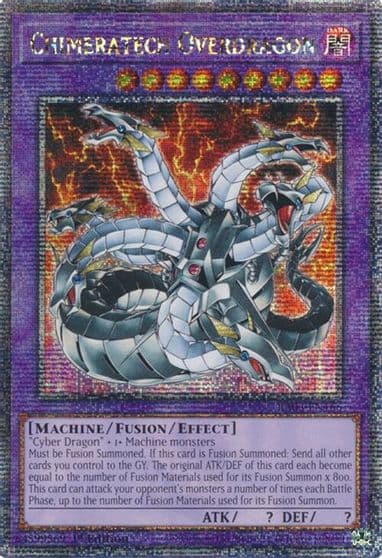 Chimeratech Overdragon Quarter Century Secret Rare Quarter Century Bonanza Yu-Gi-Oh! card
