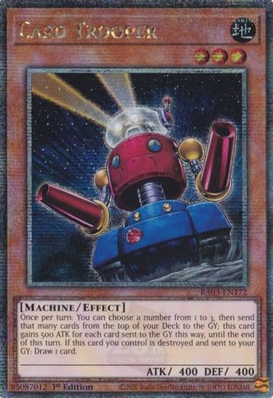 Card Trooper Quarter Century Secret Rare Quarter Century Bonanza Yu-Gi-Oh! card