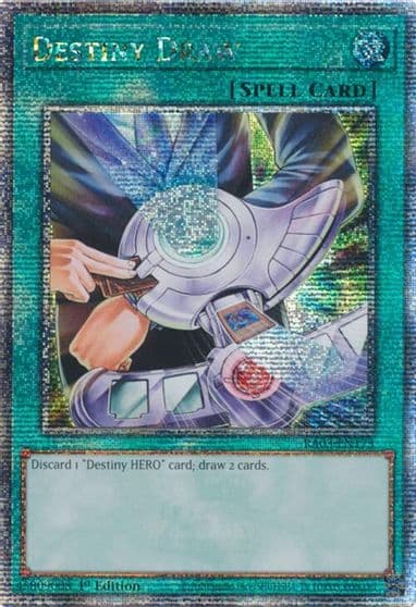 Destiny Draw Quarter Century Secret Rare Quarter Century Bonanza Yu-Gi-Oh! card