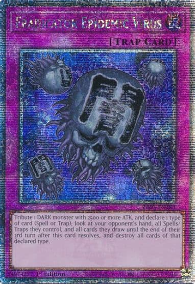 Eradicator Epidemic Virus Quarter Century Secret Rare Quarter Century Bonanza Yu-Gi-Oh! card
