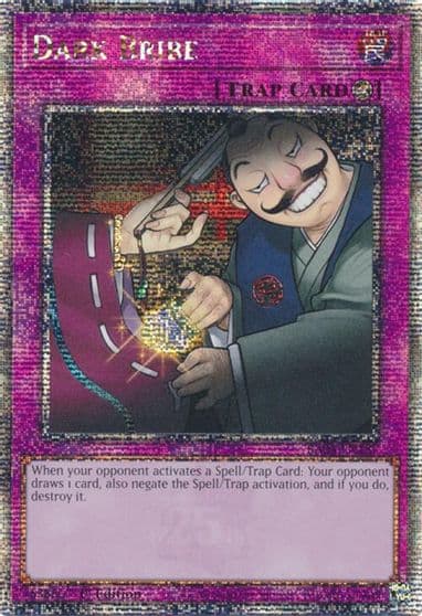 Dark Bribe Quarter Century Secret Rare Quarter Century Bonanza Yu-Gi-Oh! card