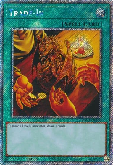 Trade In Platinum Secret Rare Quarter Century Bonanza Yu-Gi-Oh! card