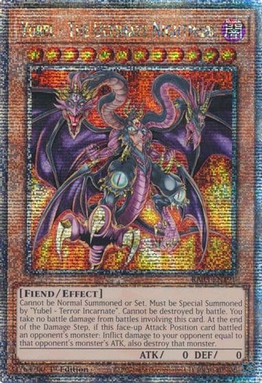 Yubel The Ultimate Nightmare Quarter Century Secret Rare Quarter Century Bonanza Yu-Gi-Oh! card