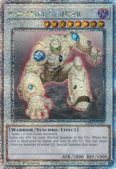 Colossal Fighter Quarter Century Secret Rare Quarter Century Bonanza Yu-Gi-Oh! card