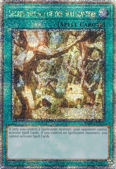 Secret Village of the Spellcasters Quarter Century Secret Rare Quarter Century Bonanza Yu-Gi-Oh! card